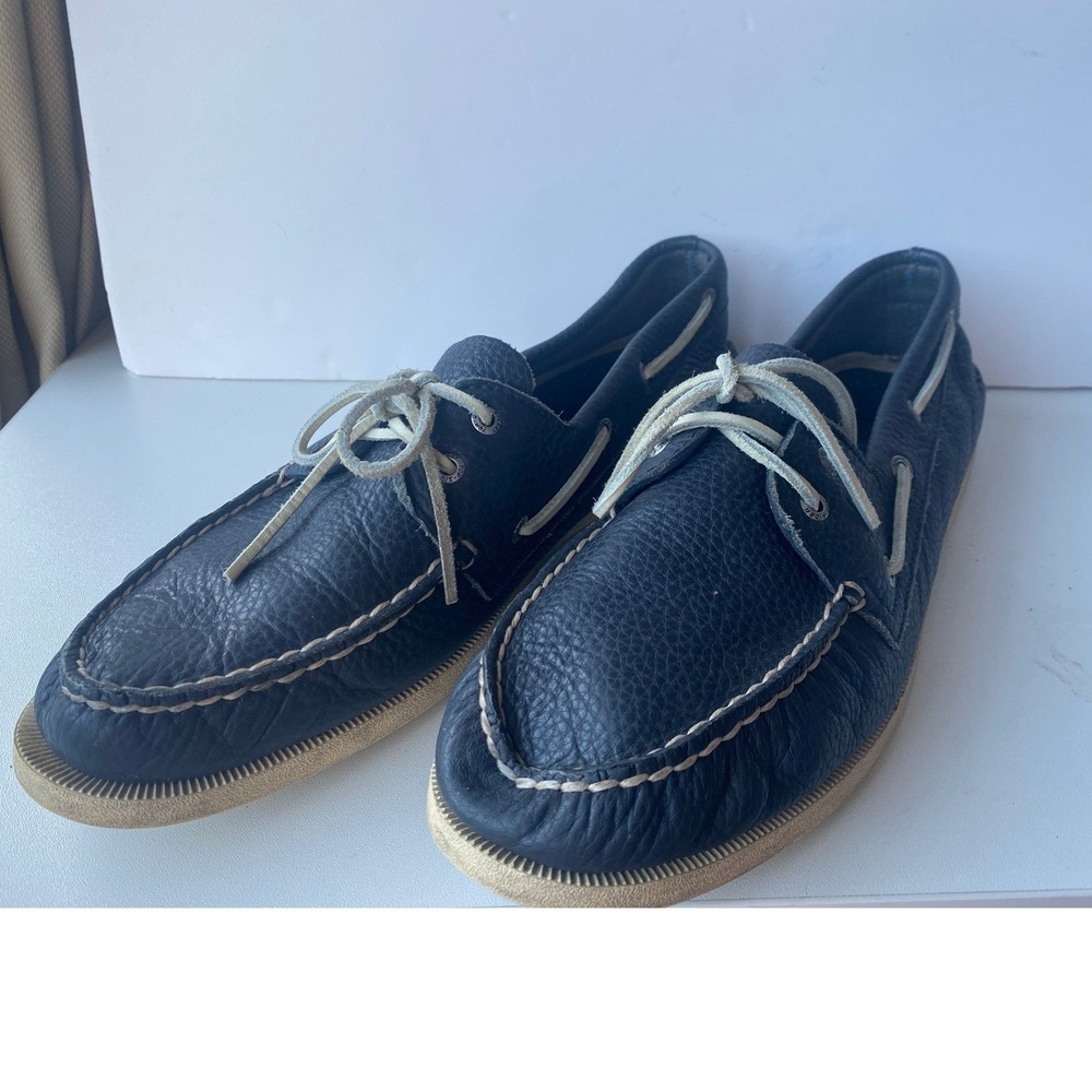 Sperry Top Sider Authentic Original Boat Shoe Mens Size 14 M Navy Blue Preppy